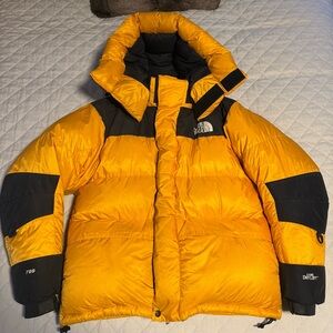 VINTAGE 90’s The North Face Yellow & Black Dryloft Expedition Puffer Jacket